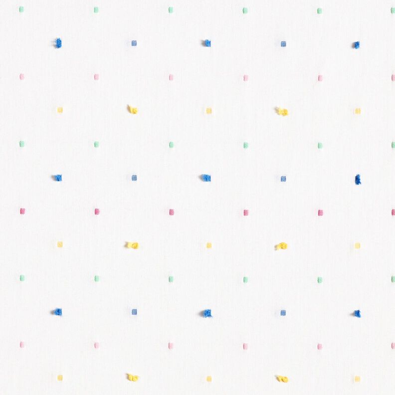 Popeline Kleurrijke confetti – wit, image number 1