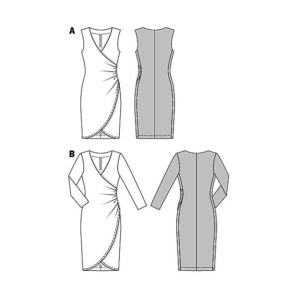 Jurk met wikkel-look, Burda 6829, image number 3