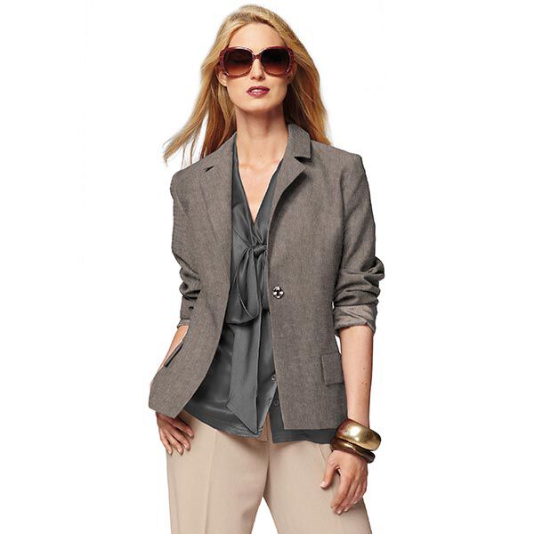 Chambray Viscose-linnen-mix – modder, image number 4