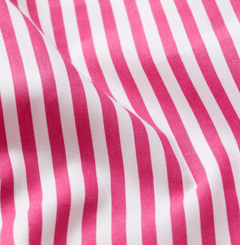 Katoenpopeline Smalle strepen – purper/wit, image number 2