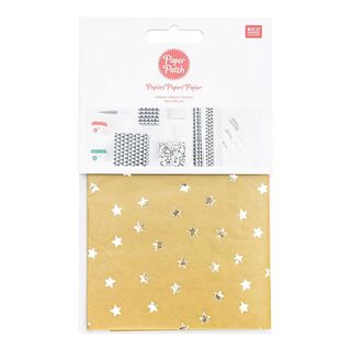 Paper Patch Set Sterren | Rico Design – mosterd/goud, 
