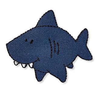 Applicatie Haai [ 5 x 5,8 cm ] | Prym – marineblauw, 
