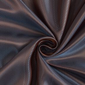 Voeringstof Jacquard kleine vakjes changerend – bruin/blauw, 