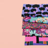 LENZING™ ECOVERO™ viscosestof Amira Floral | Nerida Hansen – donkergroen/lila,  thumbnail number 6