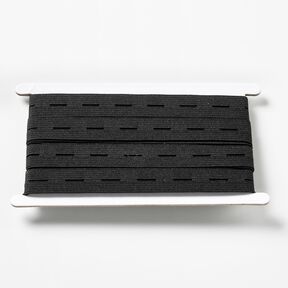 Knoopsgat-elastiek [3 m | 20 mm] – zwart, 