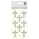 Designsticker kruis [ 8 Stuk ] – zilver,  thumbnail number 1