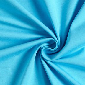 Katoenjersey medium effen – turkoois, 