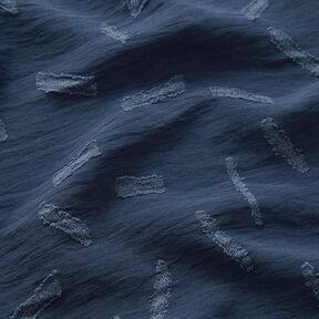 Jacquard Dobby strepen – marineblauw, 