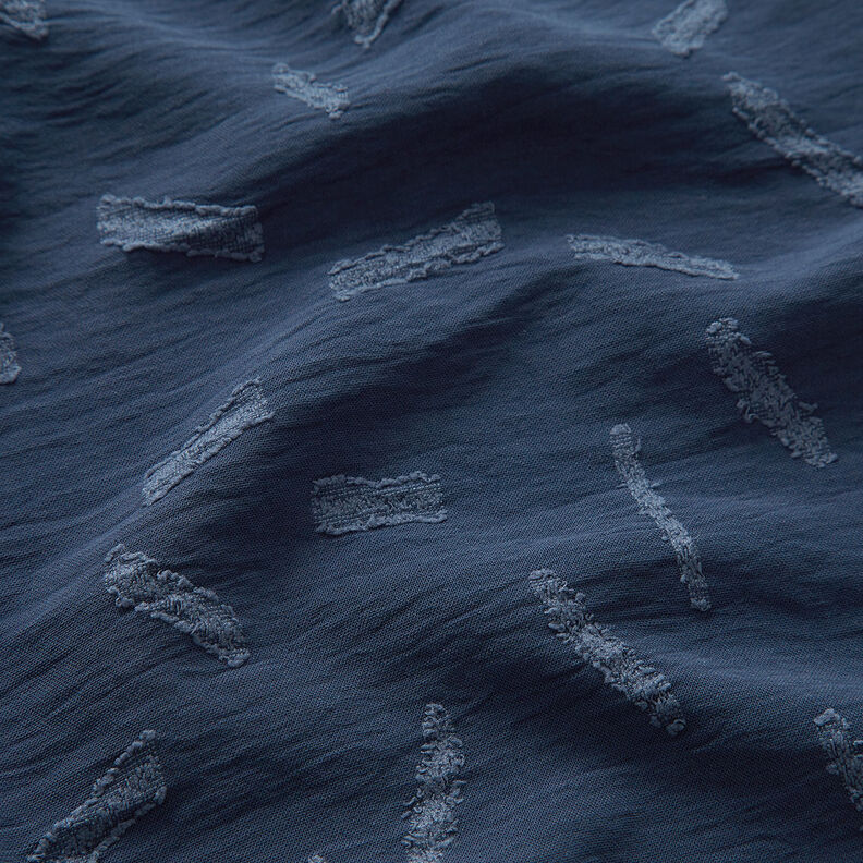 Jacquard Dobby strepen – marineblauw,  image number 2
