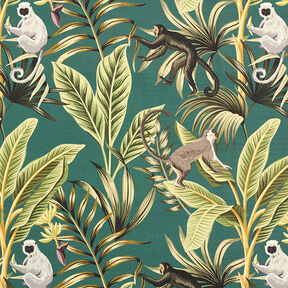Outdoorstof Canvas kapucijnaapjes – groen, 
