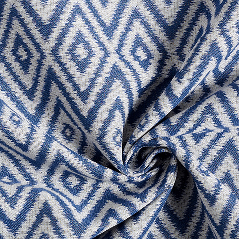 Outdoorstof jacquard Etno – blauw,  image number 3