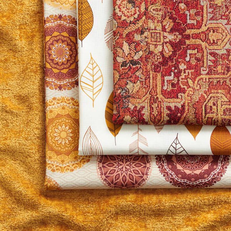 Decostof Gobelin geweven tapijt – terracotta/vuurrood,  image number 3