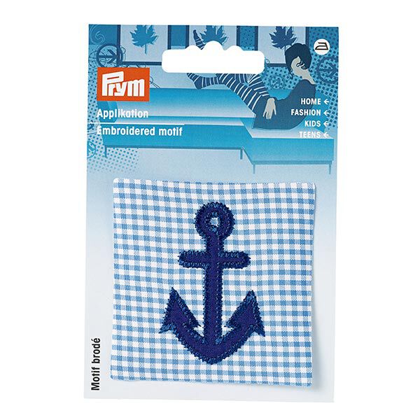 Applicatie Anker [ 6,3 x 6,3 cm ] | Prym – lichtblauw/marineblauw,  image number 2