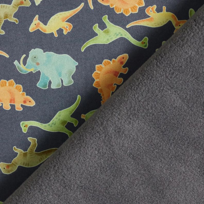 Softshell Kleine dino’s Digitaal printen – anthraciet,  image number 5