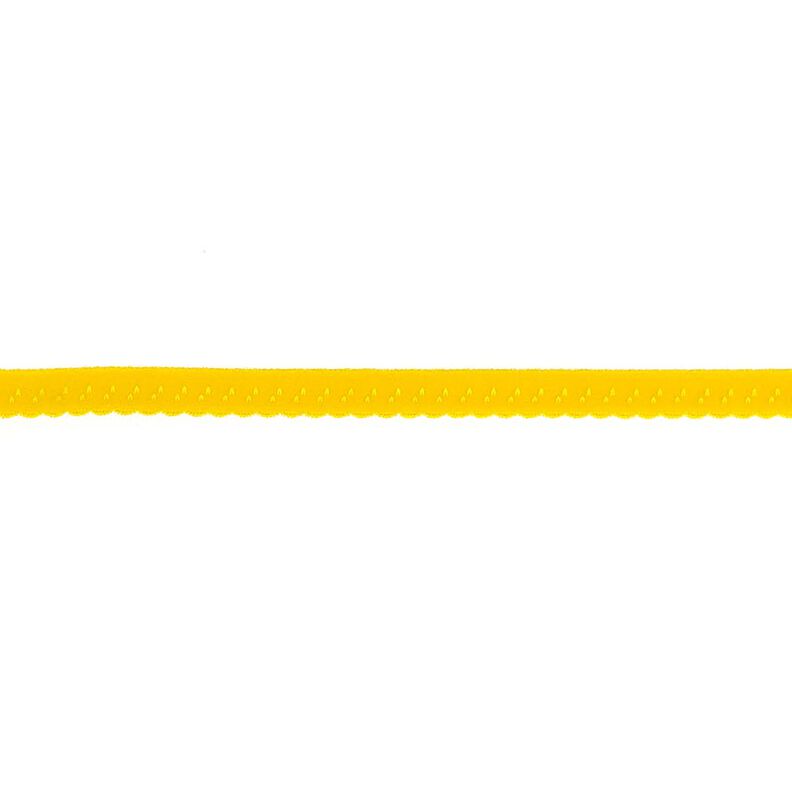 Elastische boordstrook Kant [12 mm] – zonnegeel,  image number 1
