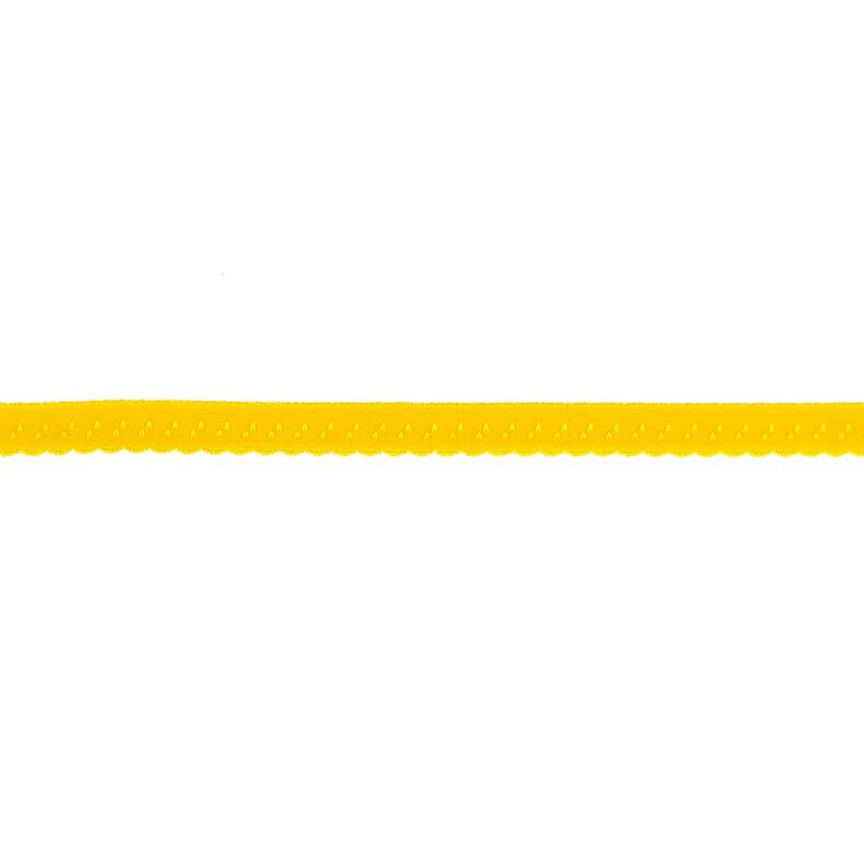 Elastische boordstrook Kant [12 mm] – zonnegeel,  image number 1