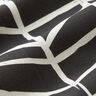Decostof Half panama abstracte lijnen – ivoor/zwart,  thumbnail number 2