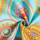 Outdoorstof Canvas Mandalas – turkoois,  thumbnail number 4