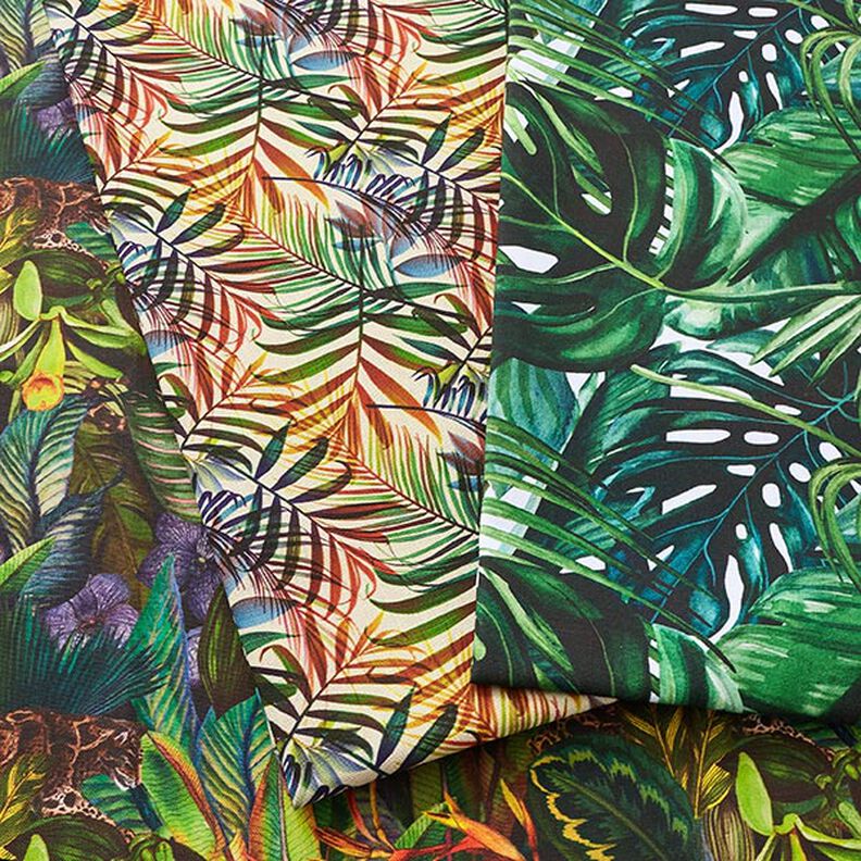 Decostof Half panama Palmbladeren – groen, image number 5