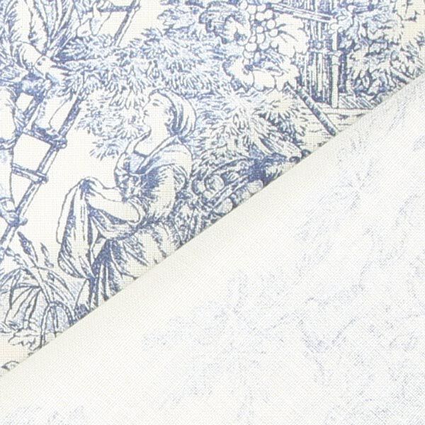 Katoenen stof Mini Pastorale 280 cm – blauw,  image number 3