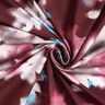 Katoenjersey Wazige bloemen digitale print &ndash; merlot/blauw,  thumbnail number 3