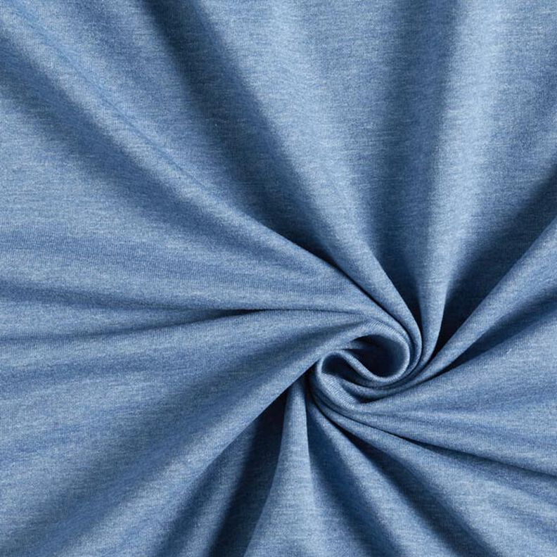 French Terry fijn melange – jeansblauw/grijs,  image number 1