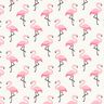 Gecoate katoen flamingo – ecru,  thumbnail number 1