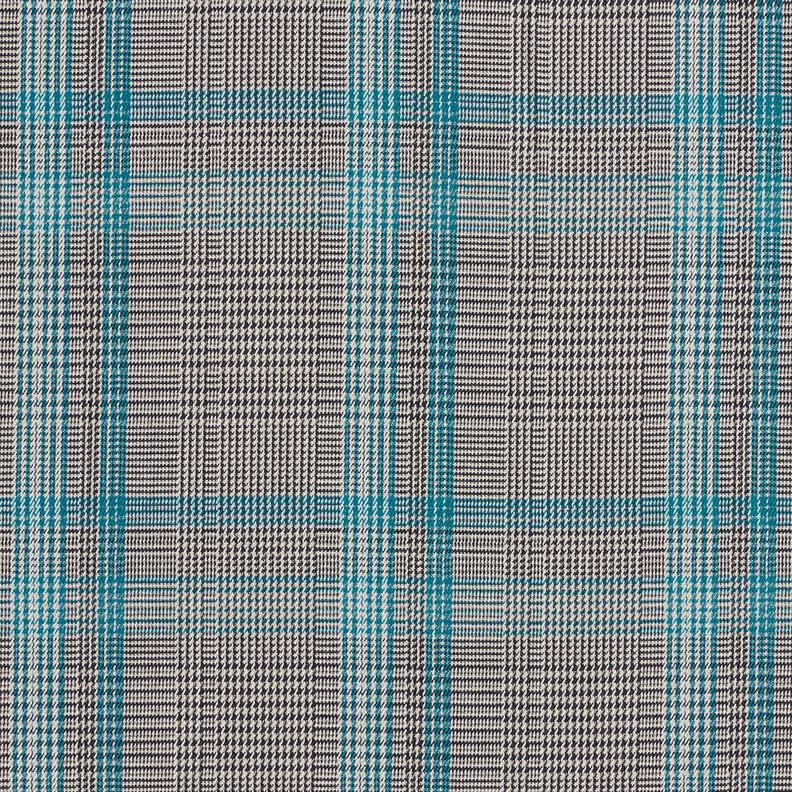 Glencheck-viscosemix – turkoois/zwart,  image number 1