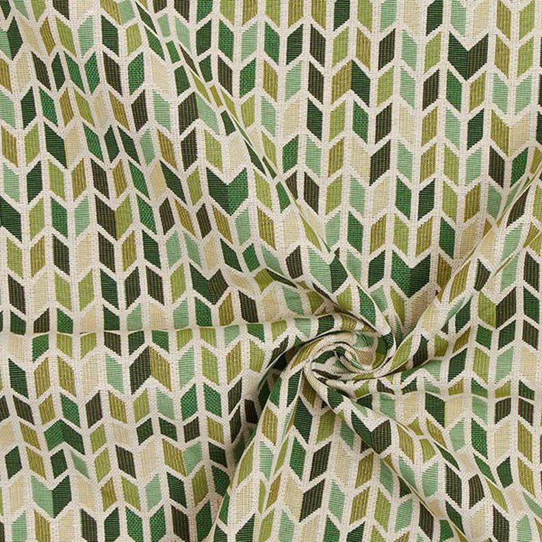 Jacquard gobelin Zigzag – groen,  image number 3