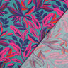 Katoensatijn Lush Leaves | Nerida Hansen – turkoois/purper,  thumbnail number 4