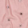 Mousseline/dubbel gehaakte stoffen zonnen Foliedruk | Poppy Fabrics – licht oudroze/pastelviolet,  thumbnail number 2