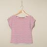 Katoenjersey smalle en brede strepen – wit/rood,  thumbnail number 6