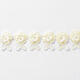 Kanten band bloemen [50 mm] – lichtgeel,  thumbnail number 2