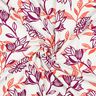 Viscose-linnen-mix Bloemen| Poppy Fabrics – ivoor/druif,  thumbnail number 3