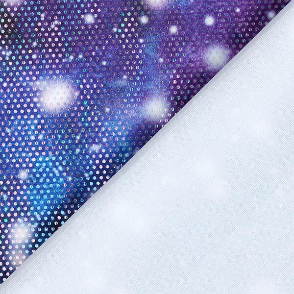 Foliejersey glinsterend universum – lila, image number 3