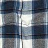 Katoenflanel Grote ruit – jeansblauw/ecru,  thumbnail number 2