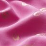 Viscosestof met folieprint veren – pink,  thumbnail number 2