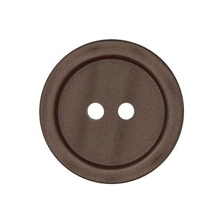 Kunststof knoop 2-gats basic - roodbruin, 