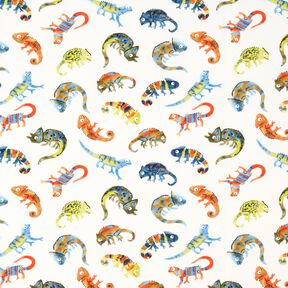 Katoenjersey brutale kameleons Digitaal printen | by Poppy – ecru, 