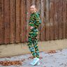 Katoenjersey Ginkgo | Glitzerpüppi – donkergroen/oud goud,  thumbnail number 7