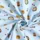 Katoenjersey Party-jungledieren – lichtblauw,  thumbnail number 3