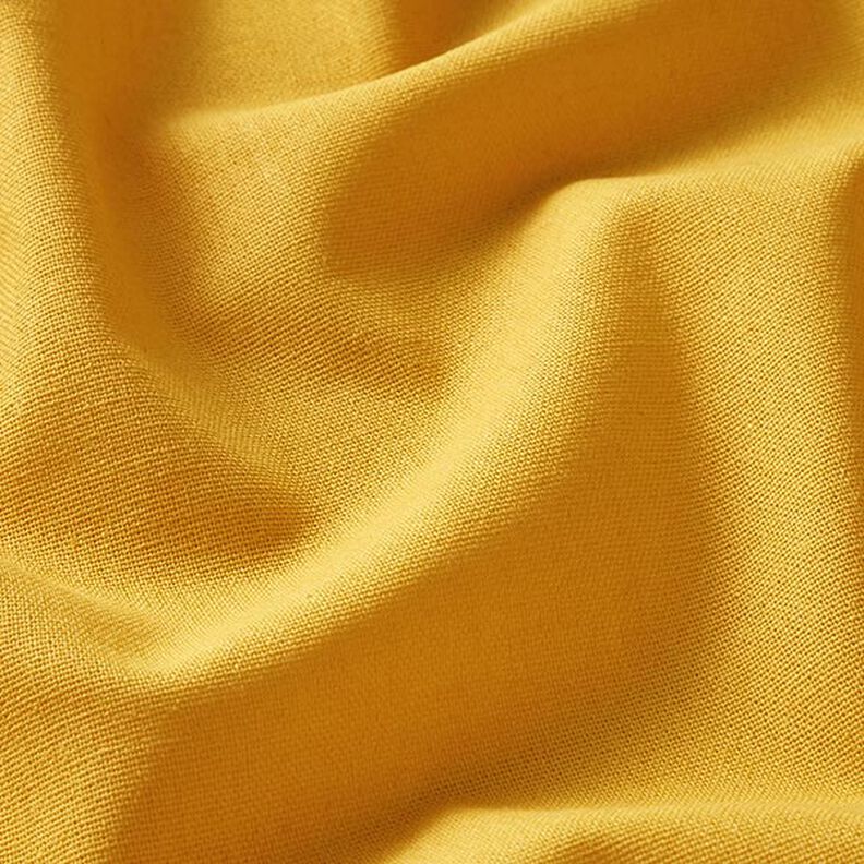 Viscose-linnen-mix Effen – zonnegeel,  image number 2