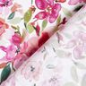 Viscosestof Aquarel lentebloemen – wit/pastelviolet,  thumbnail number 4