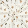 Katoenjersey Dieren in het bos Digitaal printen | Poppy Fabrics – ivoor/anemoon,  thumbnail number 3