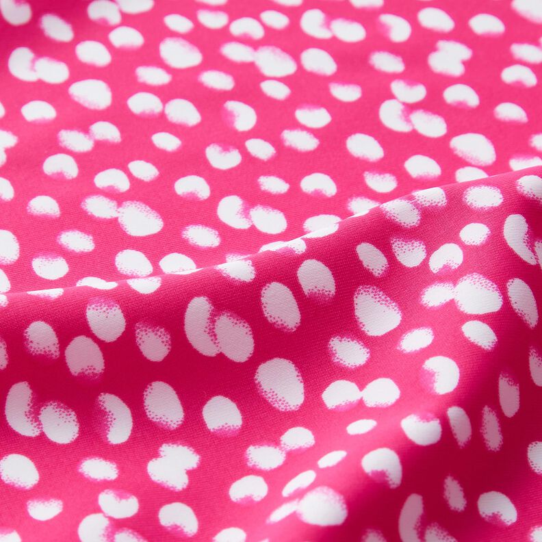 Badpakstof mini stippen – intens roze/wit,  image number 2