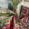 Decopaneel Gobelin Vespa – karmijnrood/lichtbeige,  thumbnail number 3