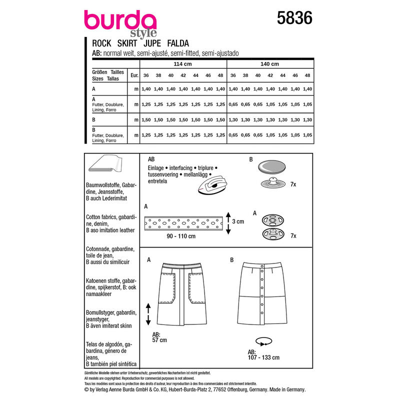 Rok | Burda 5836 | 36-48,  image number 9