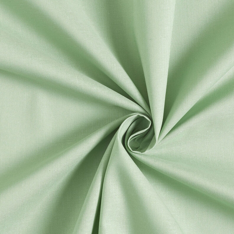 Katoenen stof Cretonne Effen – licht mint, image number 1