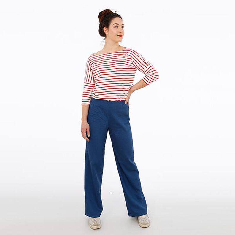 FRAU ELENA - eenvoudige broek met rechte pijpen, Studio Schnittreif  | XS -  XXL,  image number 2