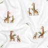 GOTS Katoenjersey Familie giraffen Digitaal printen | Poppy Fabrics – wit/lichtbruin,  thumbnail number 2